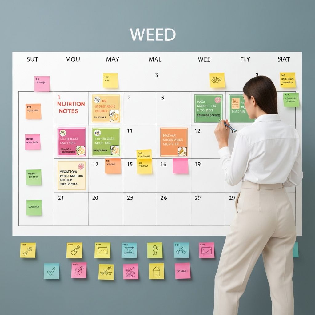 Kalendar i vremenski pregled - planiranje nedeljnih obroka i praćenje napretka